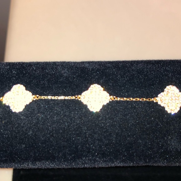 1.5ct Clover Bracelet - Picture 5 of 8